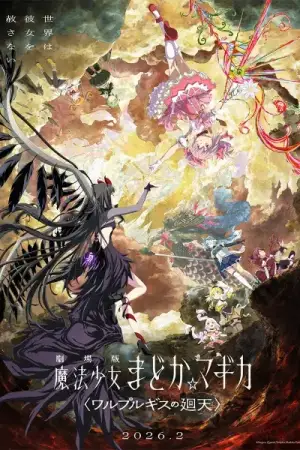 Puella Magi Madoka Magica the Movie - Walpurgisnacht: Rising — anime poster